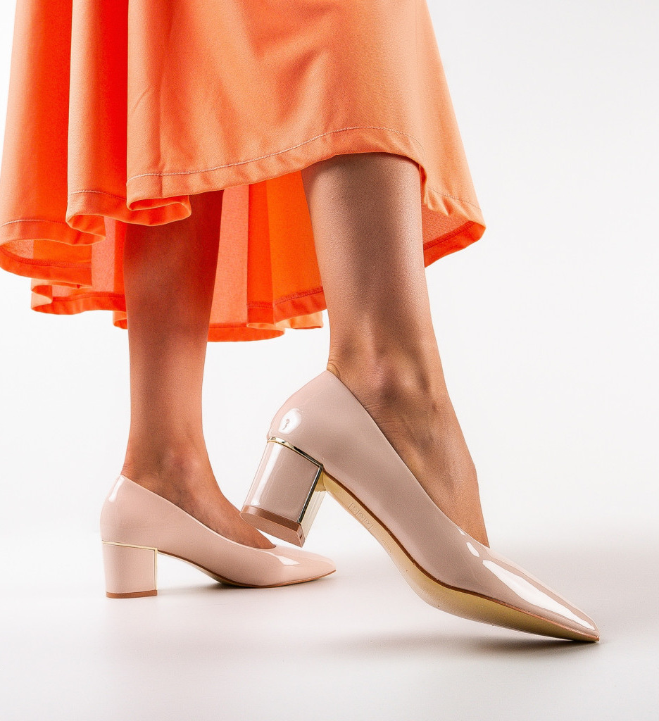 Pantofi dama Coles Bej Eleganți - imagine 2