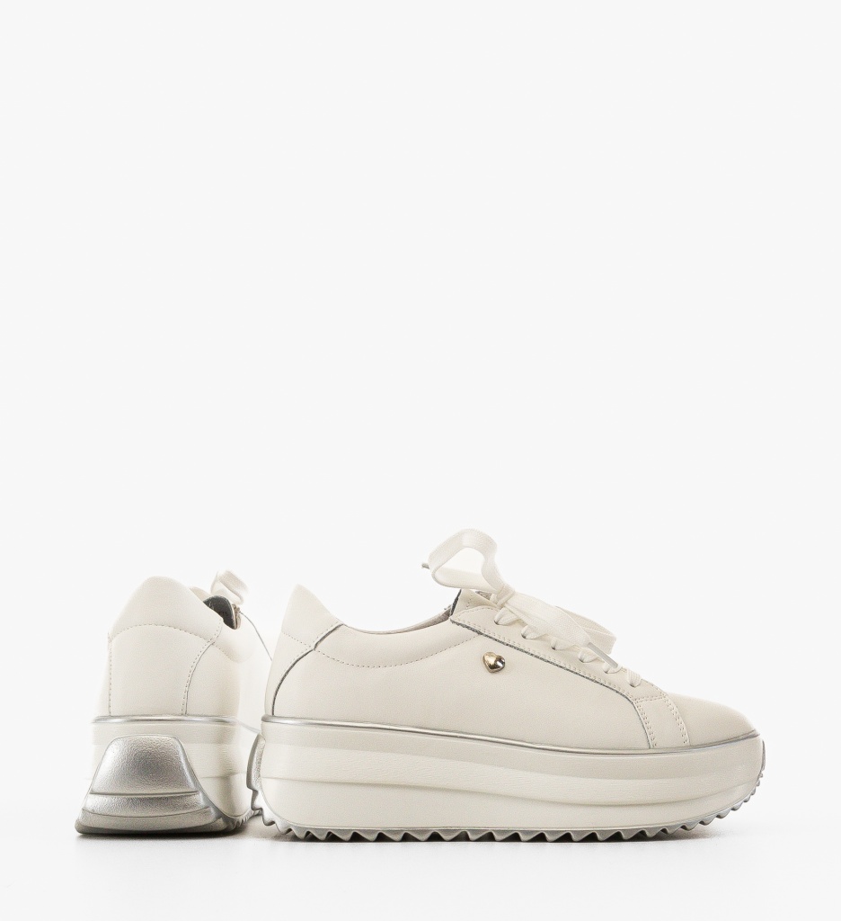 Sneakers Dama Arioami Albi | Confort & Stil - imagine 5