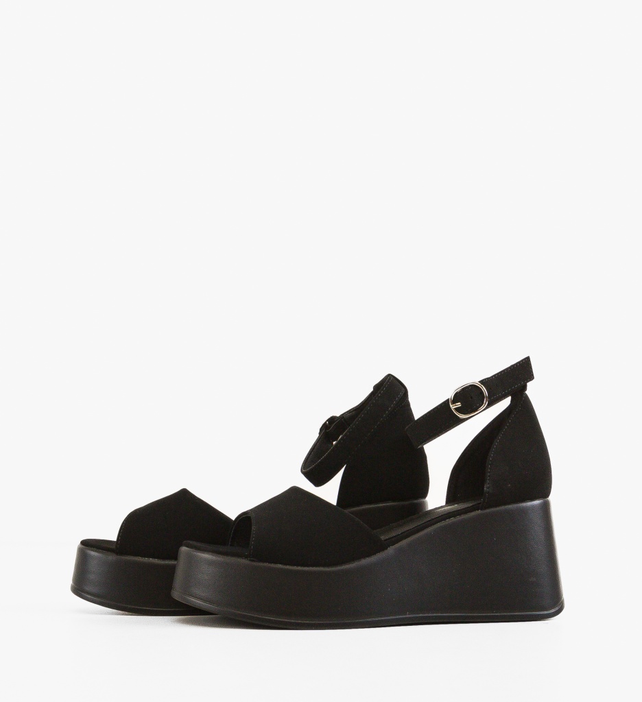 Platforme Dama Vaska Negre - Confort & Stil - imagine 5