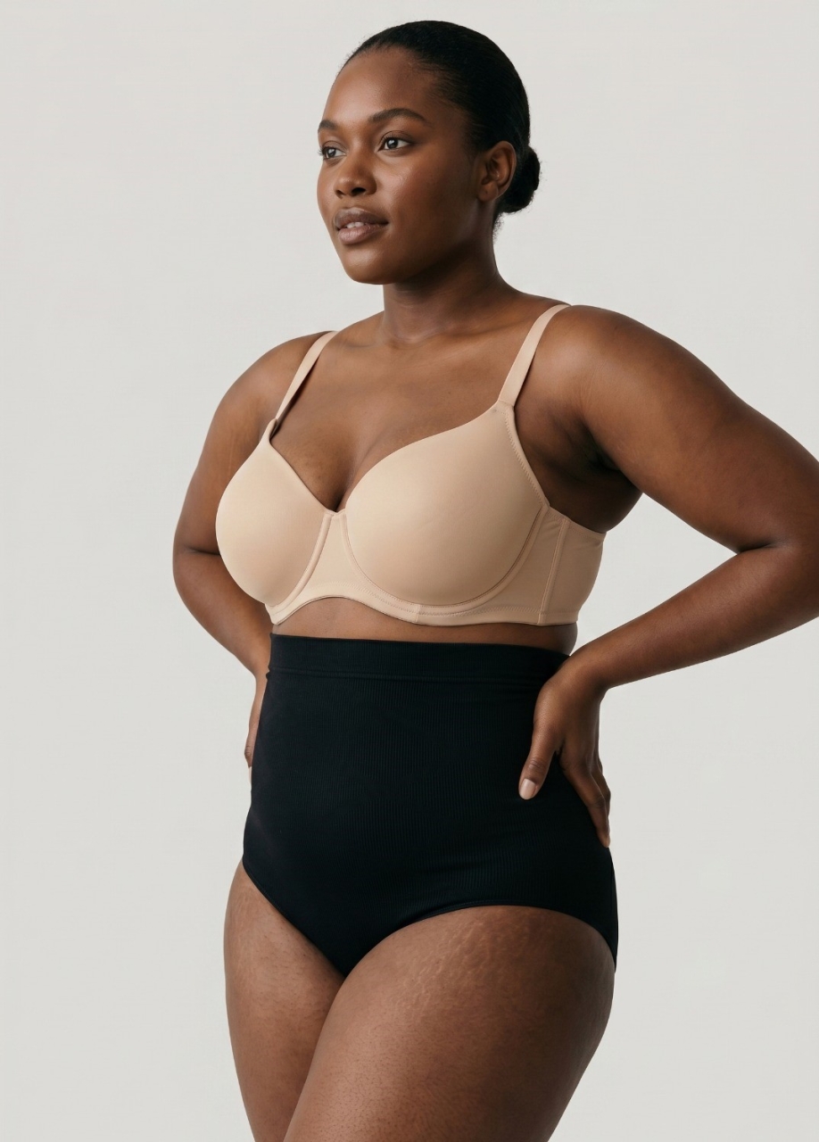 Slip Modelator Talie Inalta Marquise 53602, Negru - imagine 3