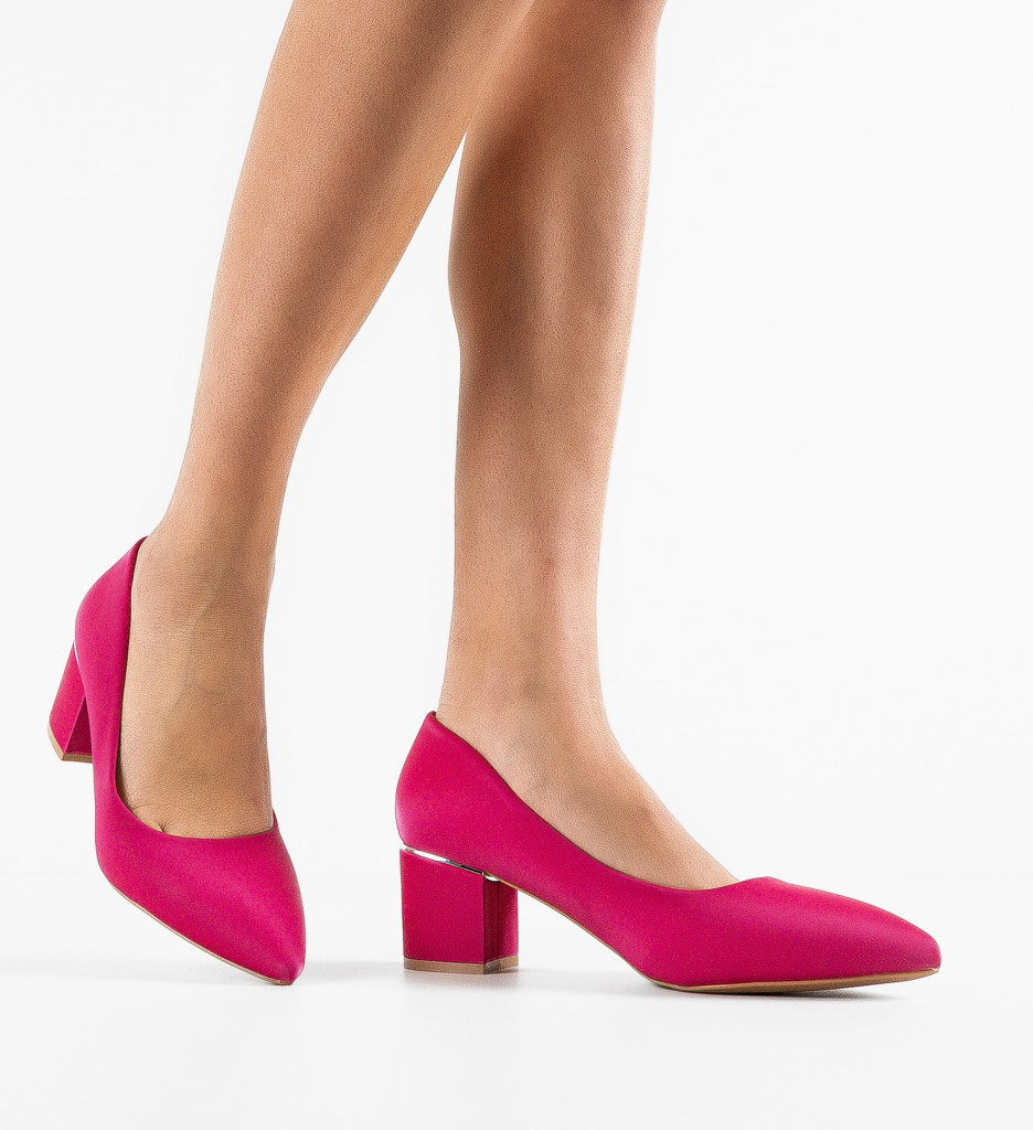 Pantofi cu Toc Fuchsia Berry - Eleganță și Stil - imagine 2