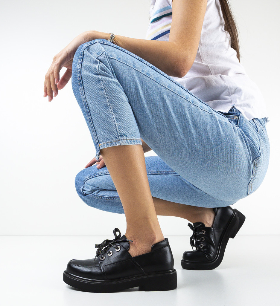 Pantofi Casual Smeco Negri | Stil & Confort