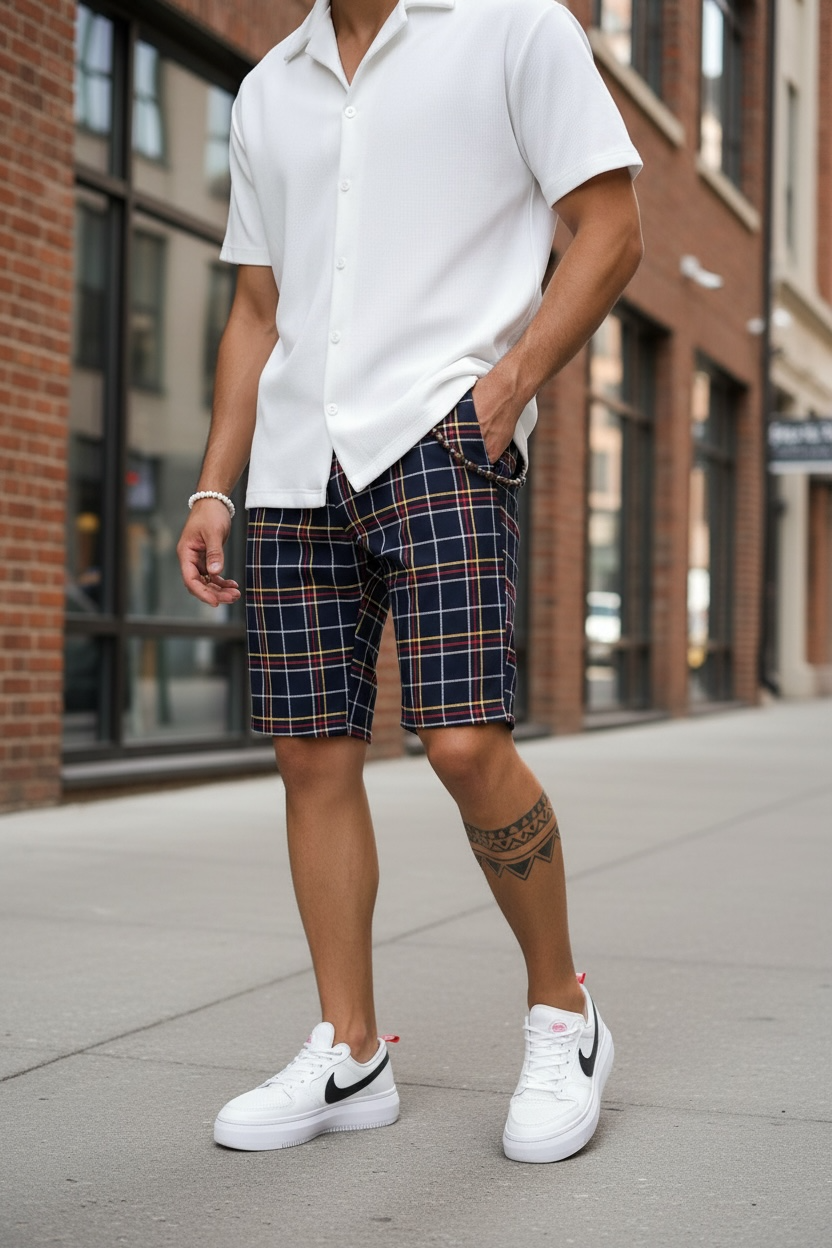 Pantaloni Scurti Imprimeu Casual | Confort Modern - imagine 2