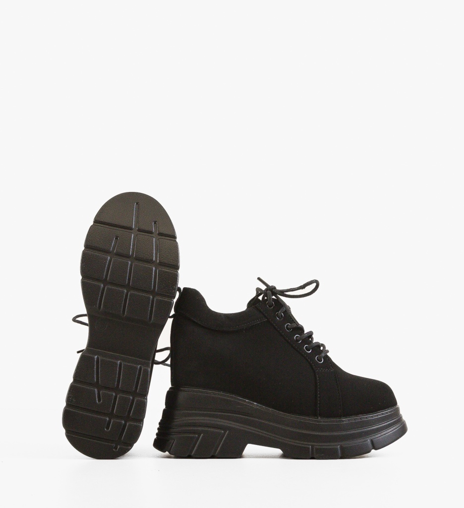 Pantofi Casual Uhha Negri - Confort & Stil - imagine 5