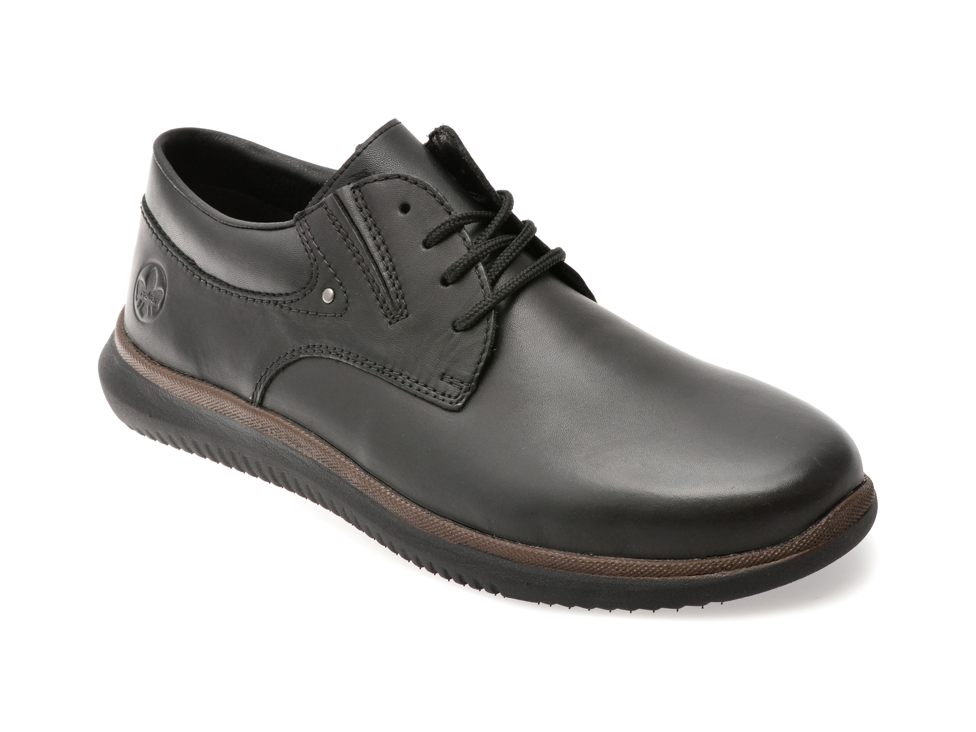 Rieker Pantofi Negri Piele Naturală - Confort și Stil
