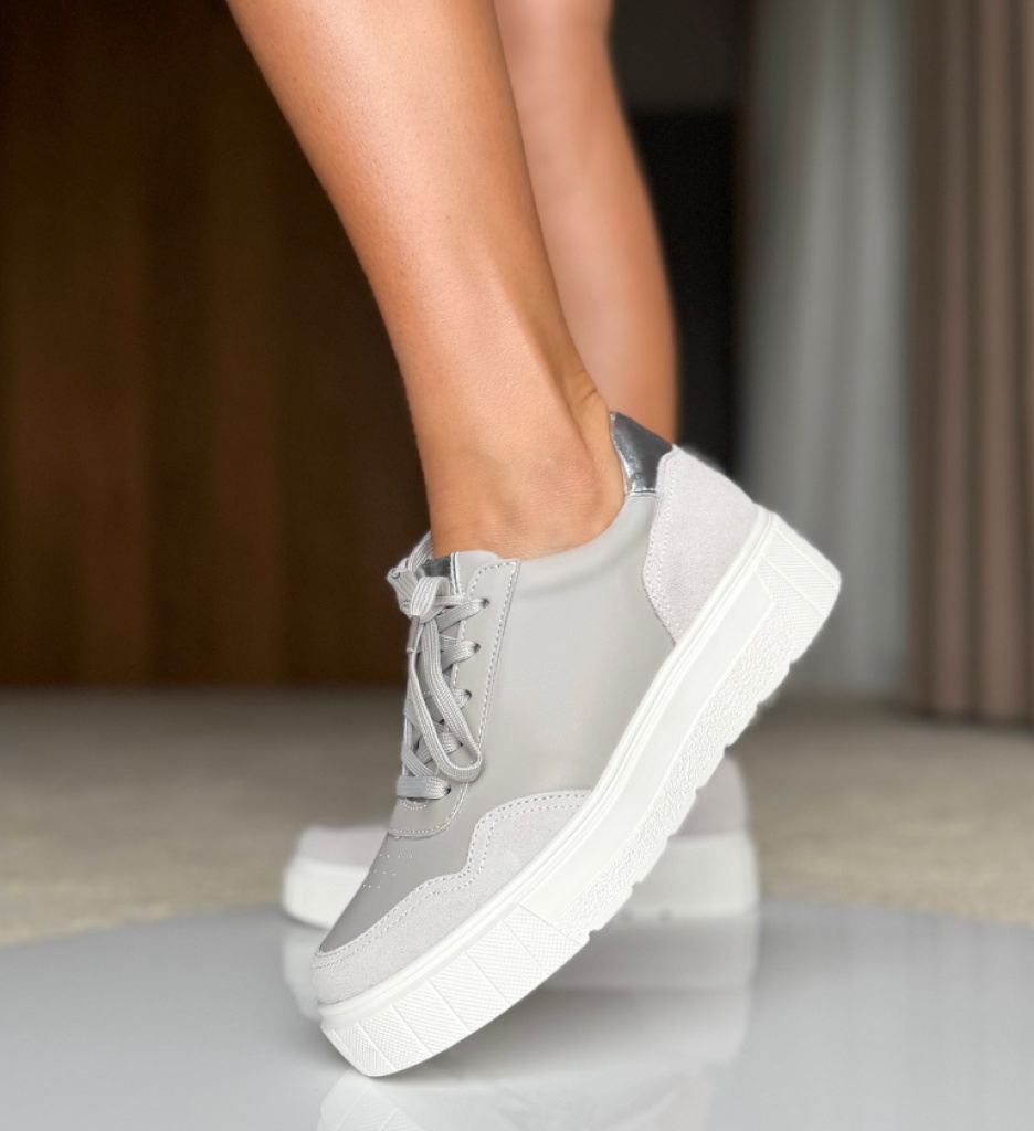 Pantofi Casual Antonin Gri - Stil și Confort - imagine 3