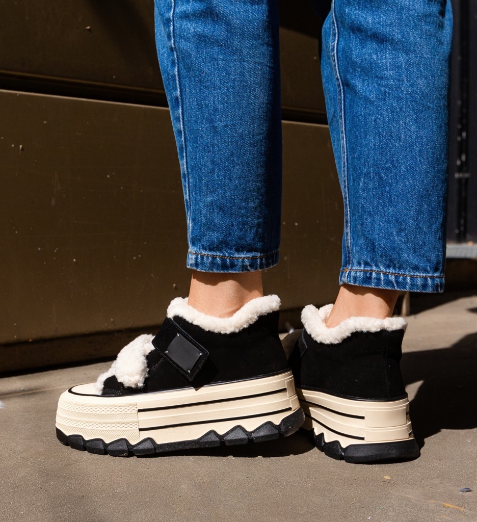 Sneakers Dama Ojuh Negri - Confort și Stil - imagine 5