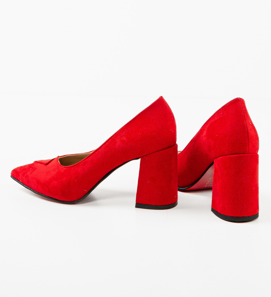 Pantofi Jafanza Rosii cu Toc - Eleganță Garantată - imagine 9