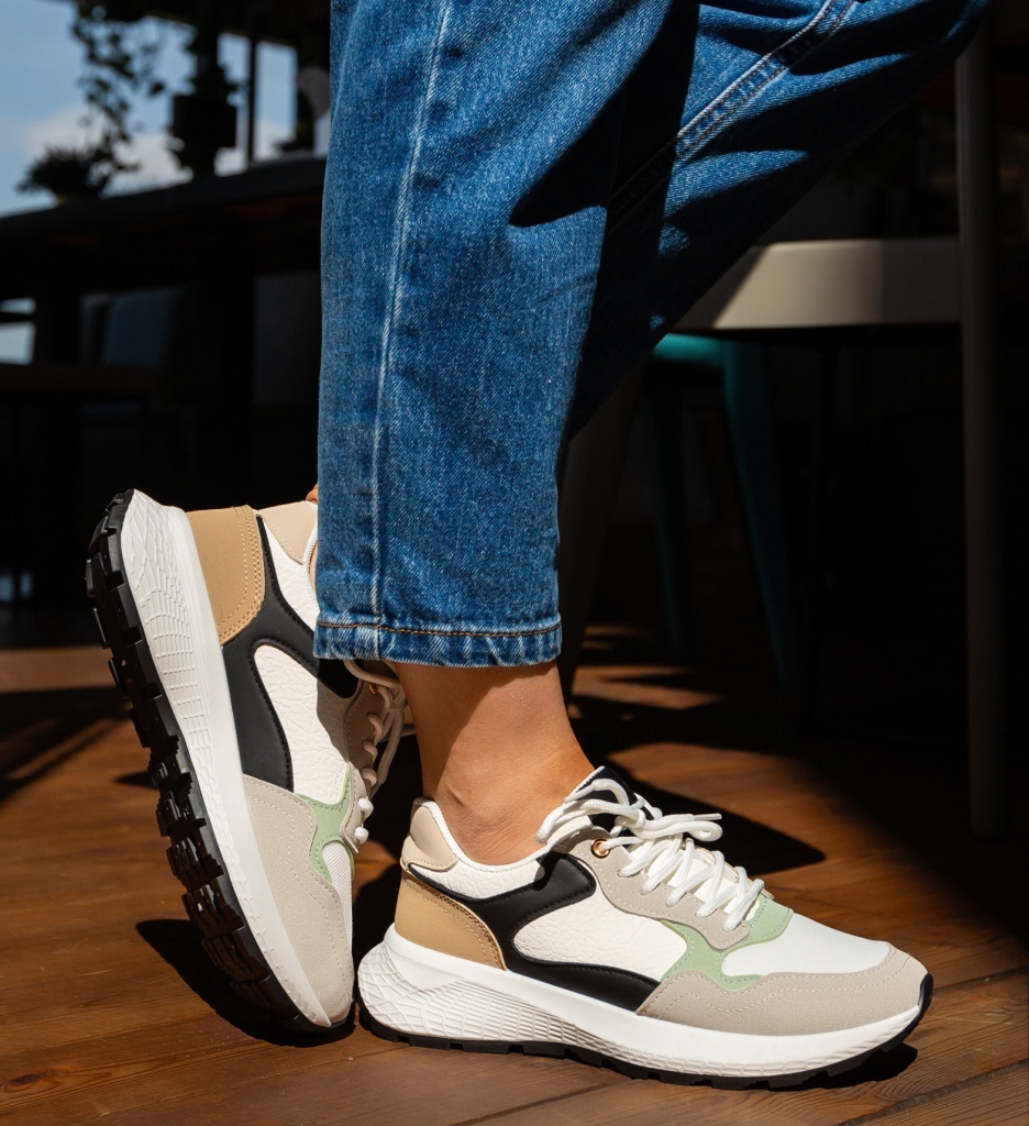 Sneakers Dama Alina Gri - Confort Urban - imagine 6