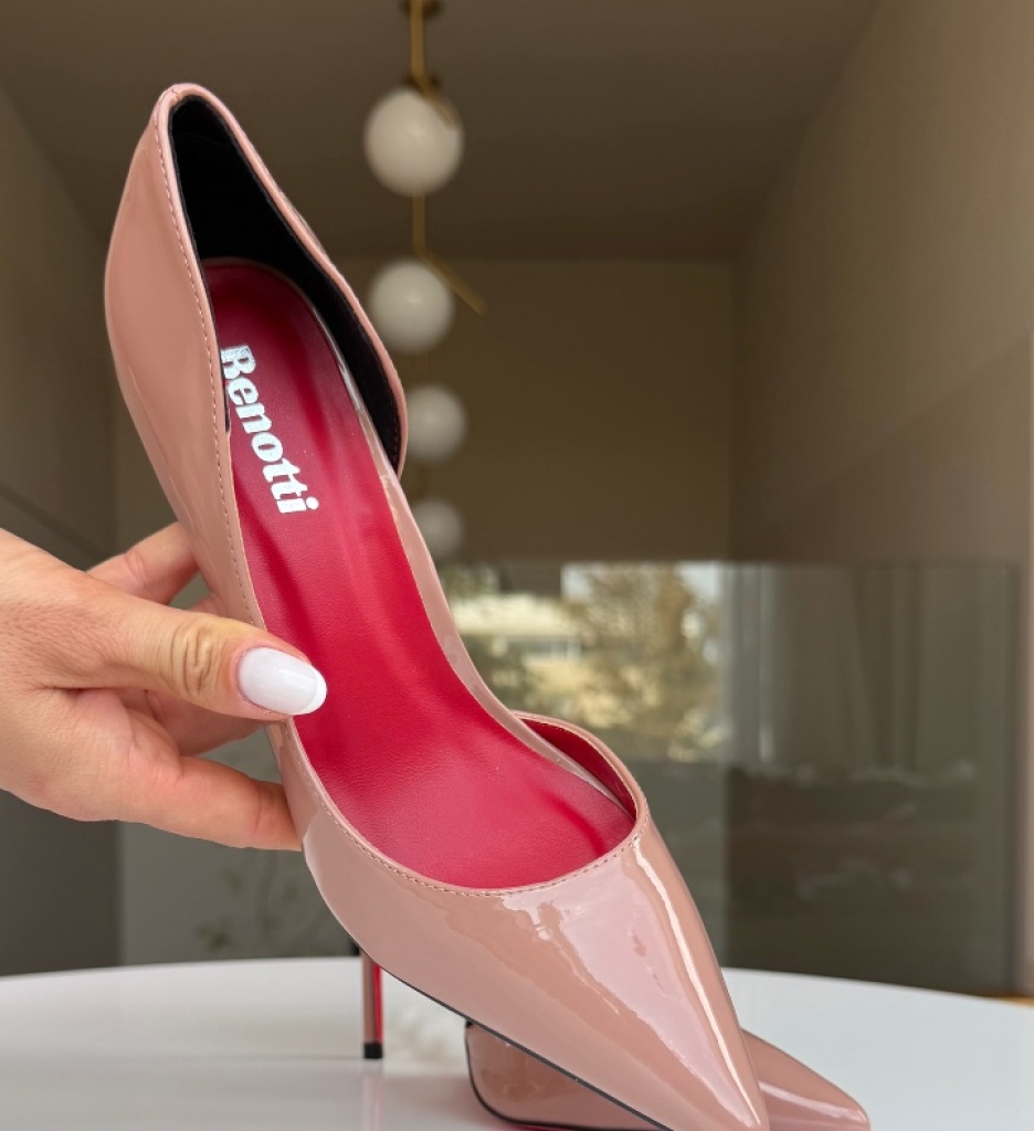 Pantofi Dama Sansa Nude Eleganți - imagine 2
