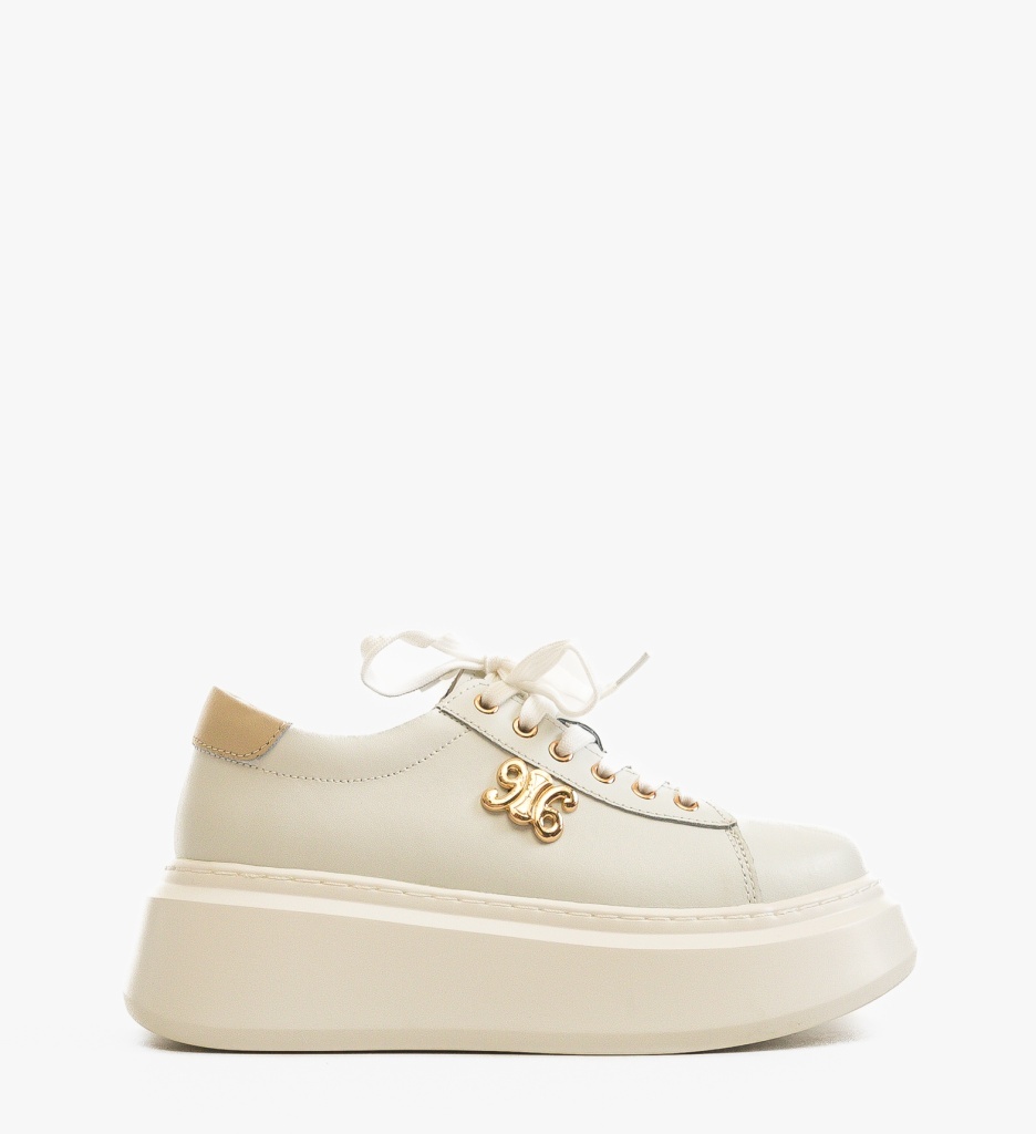 Sneakers Dama Nobless Albi - Confort și Stil - imagine 5