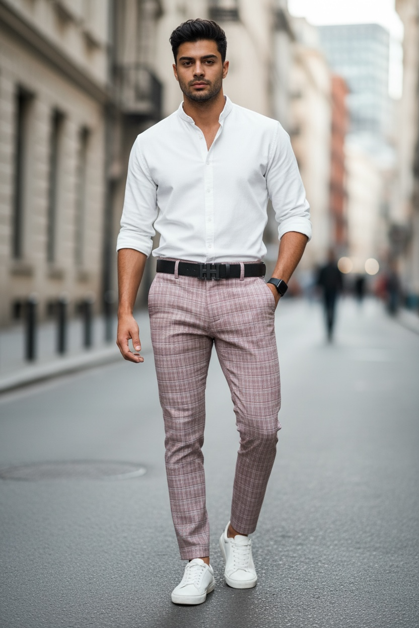 Pantaloni Barbati Eleganti Bumbac 100% Regular Fit - imagine 2