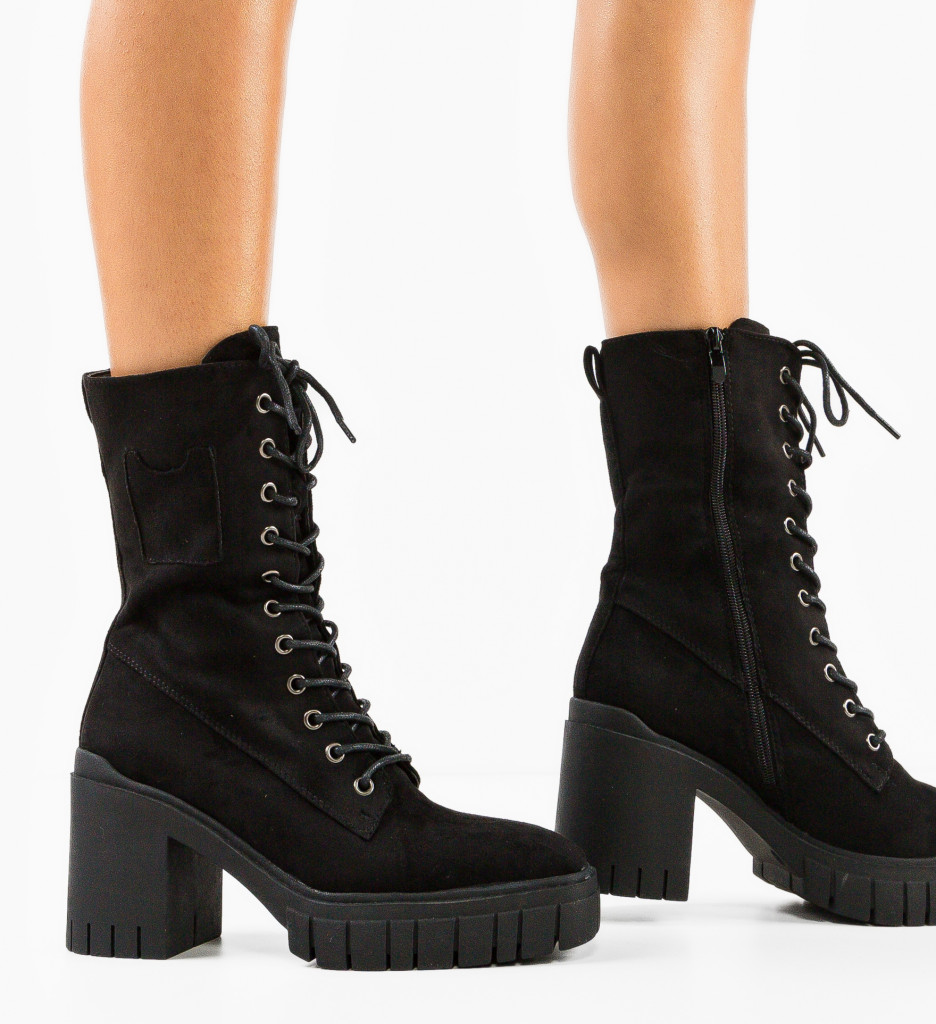 Botine Jamal Negre - Eleganță și Confort