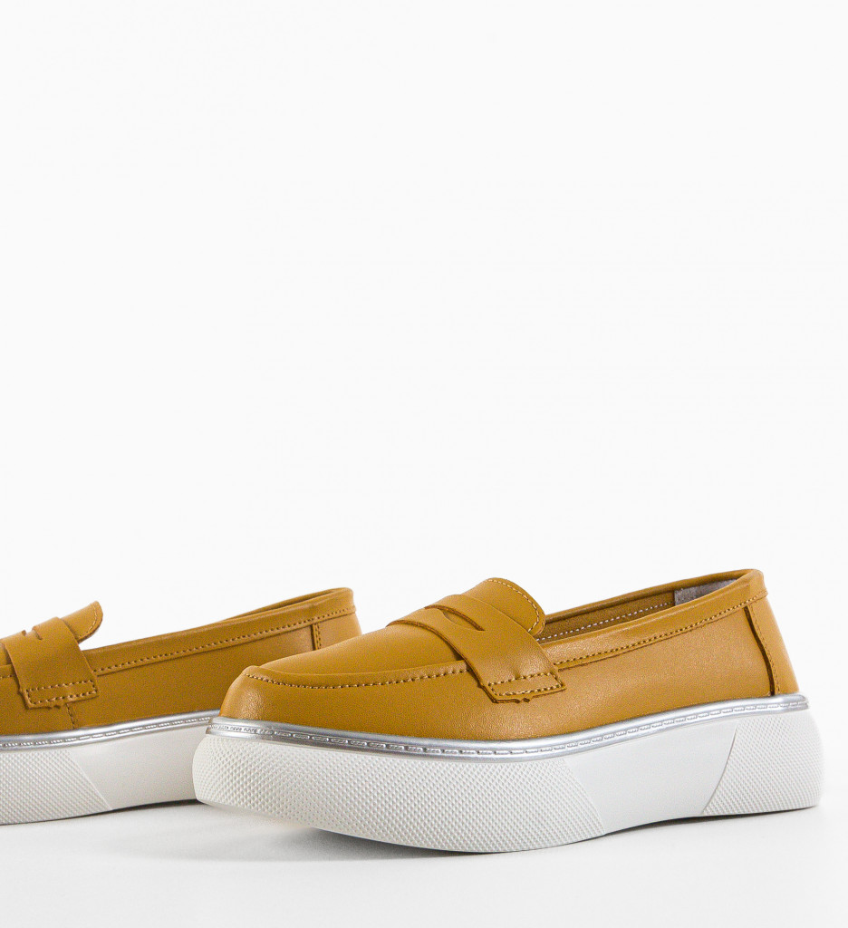 Pantofi Casual Prossy Galbeni - Confort & Stil - imagine 6