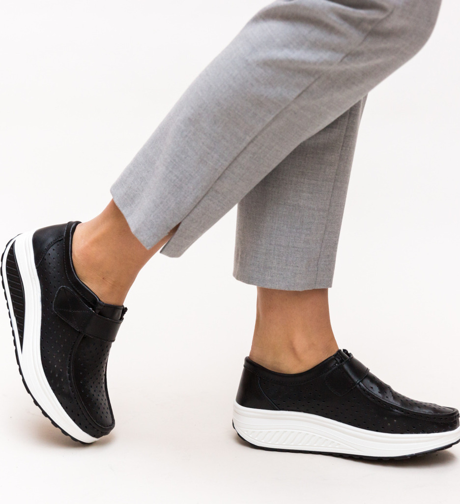 Pantofi Casual Bozta Negri - Confort și Stil - imagine 3