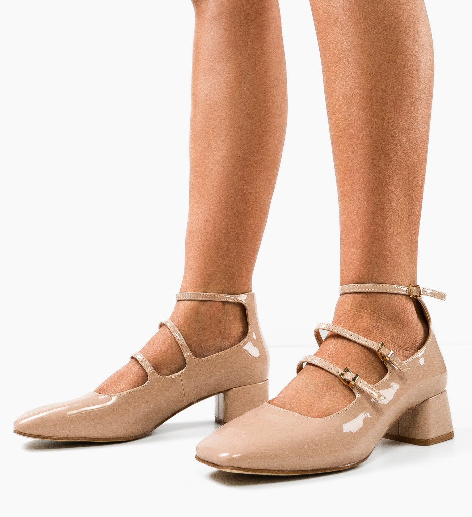 Pantofi Dama Jona Nude | Eleganță Versatilă - imagine 3