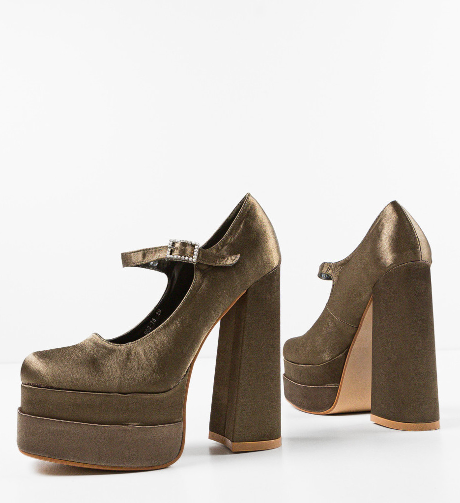 Pantofi Dama Appro Khaki | Eleganți și Moderni - imagine 5