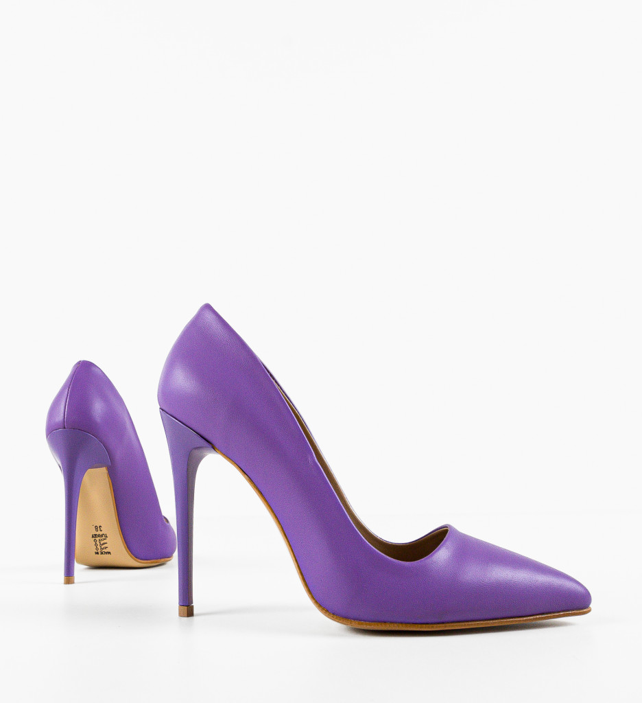 Pantofi cu Toc Dama Oideo Mov - Eleganță Asigurată