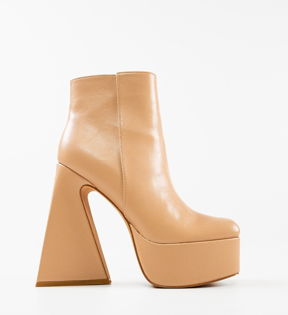 Botine Vera Nude - Eleganță și Confort - imagine 6