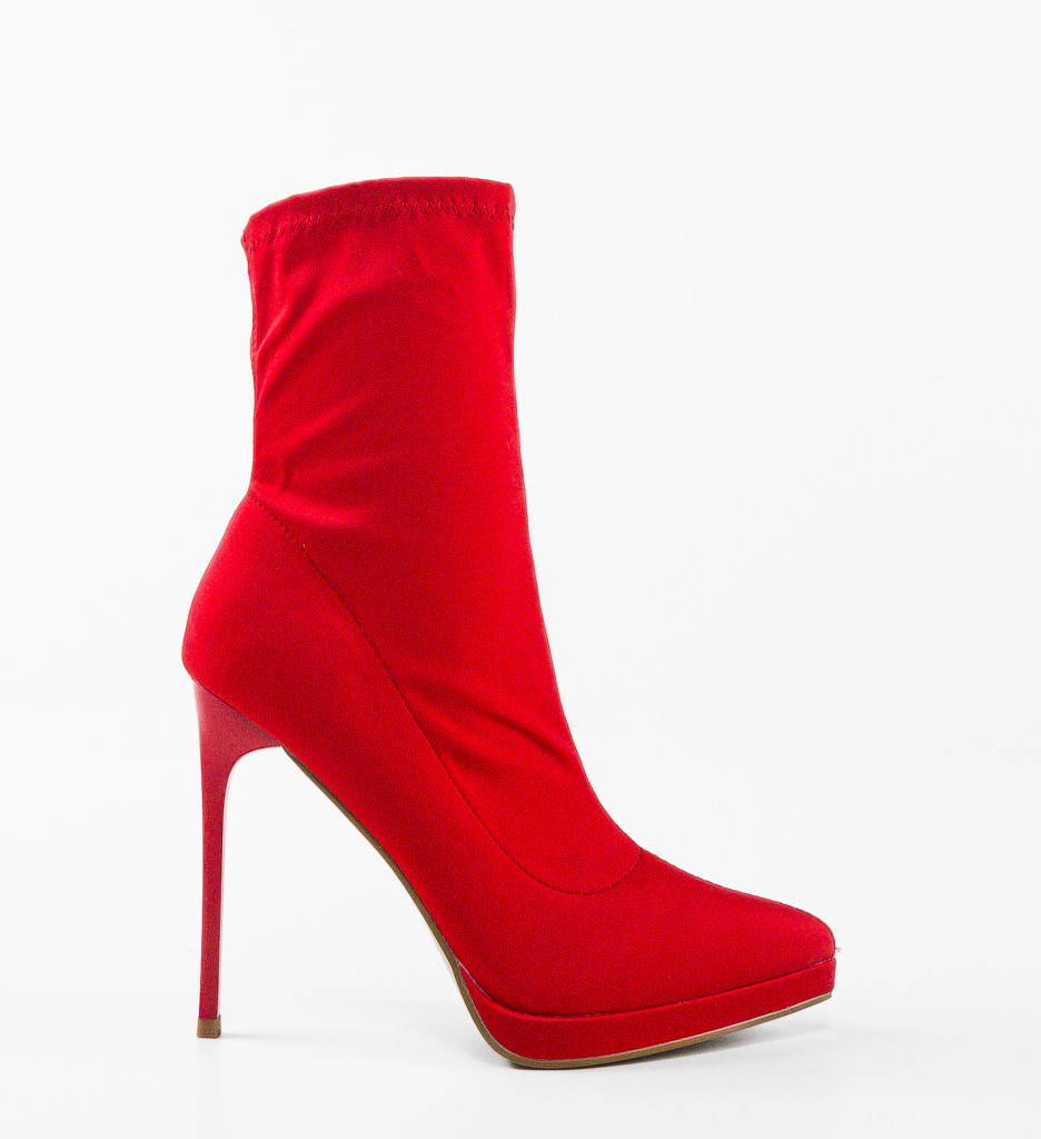 Botine Dama Rosii Scarl | Stil și Eleganță - imagine 4