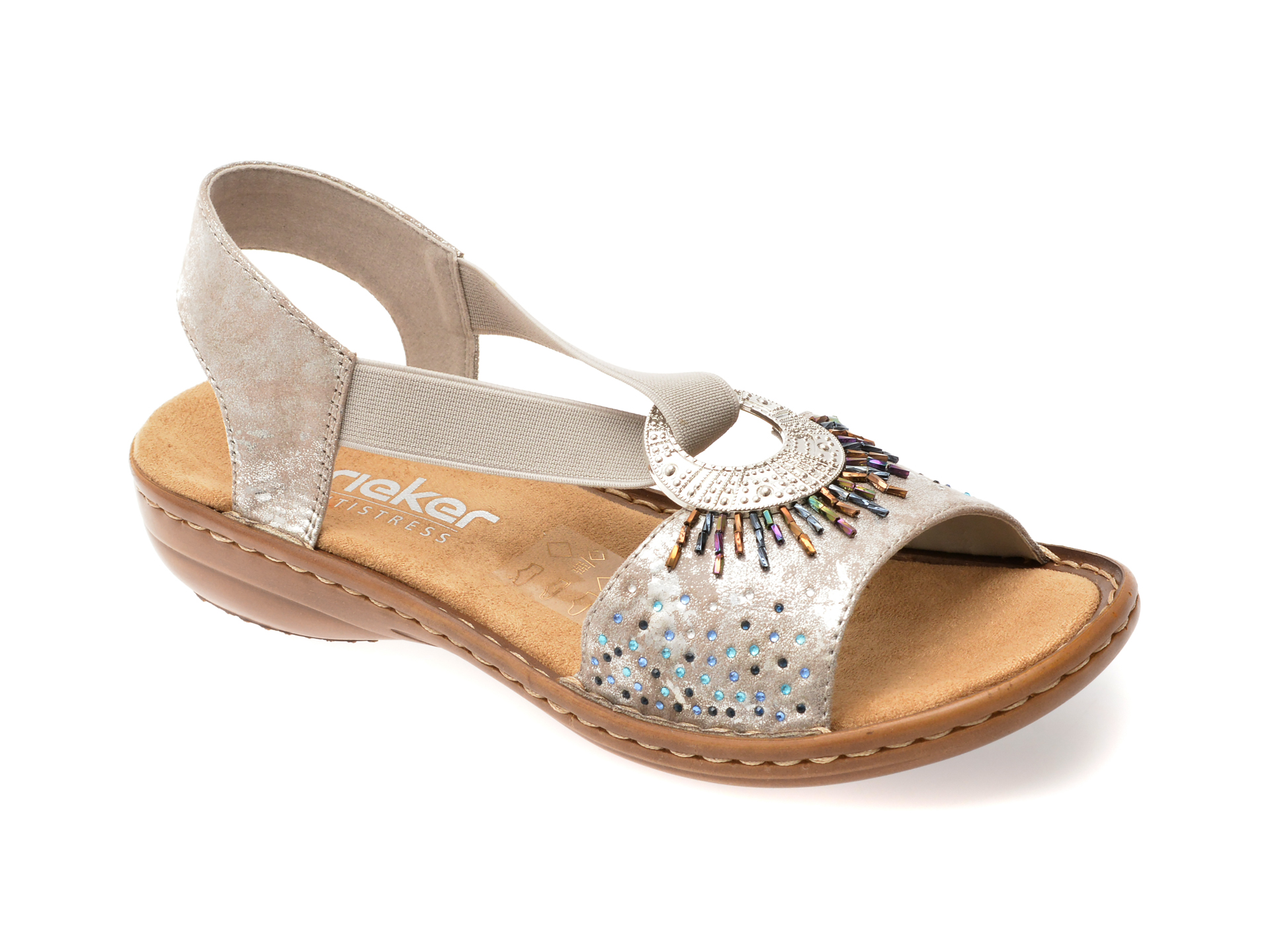 Sandale Rieker Argintii | Eleganță & Confort