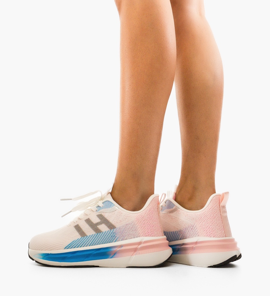 Kristil Sneakers Dama Albi - Confort Zilnic - imagine 3
