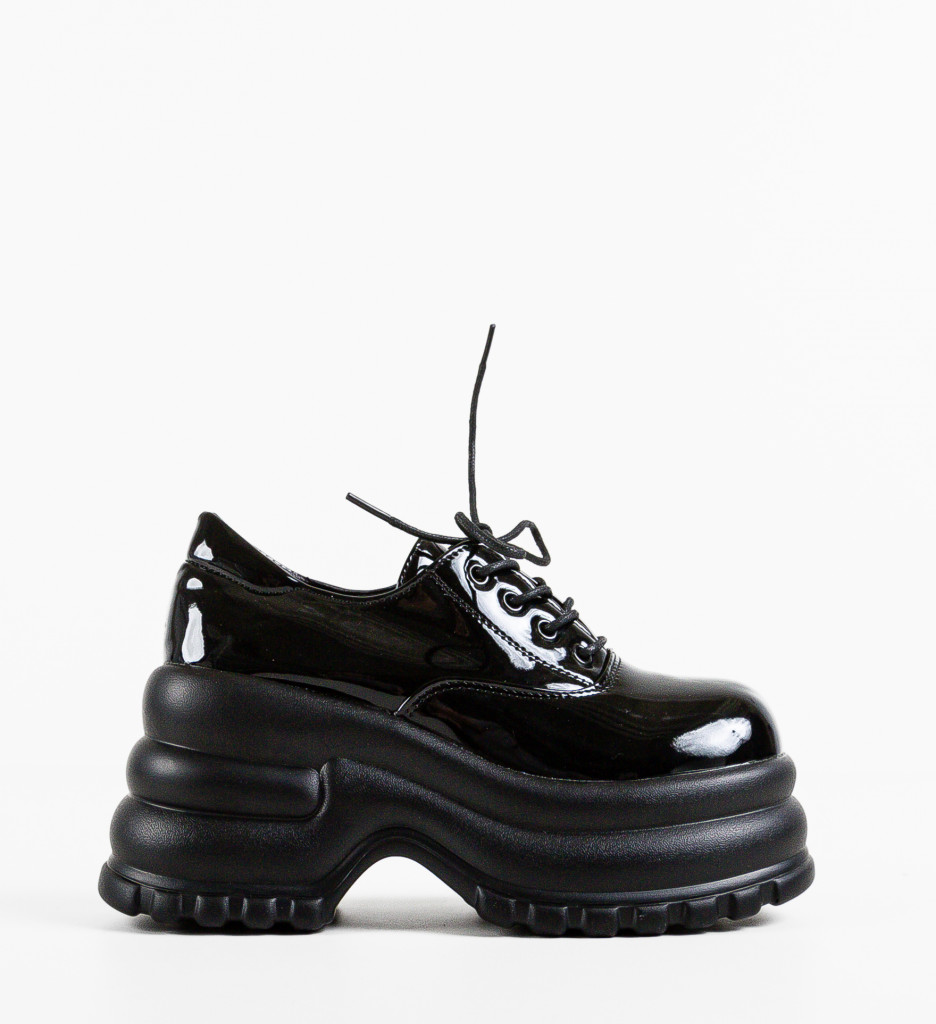 Pantofi Casual Dama Genevya Negri | Confort & Stil - imagine 6