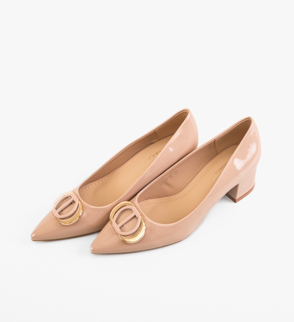 Pantofi Tovia Nude | Toc Fin și Eleganță - imagine 5