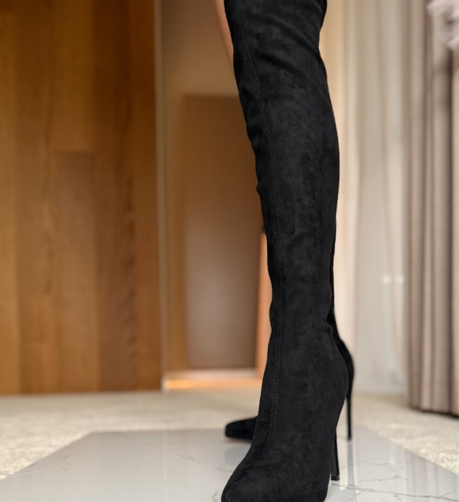 Cizme Dama Sortec Negre - Eleganță și Stil - imagine 3