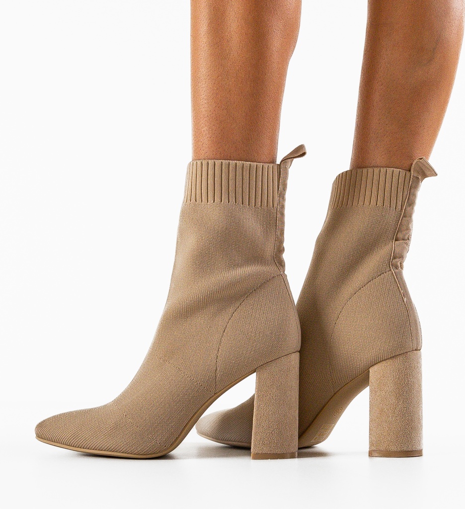 Botine Dama Vlasta Bej | Eleganță și Confort - imagine 3