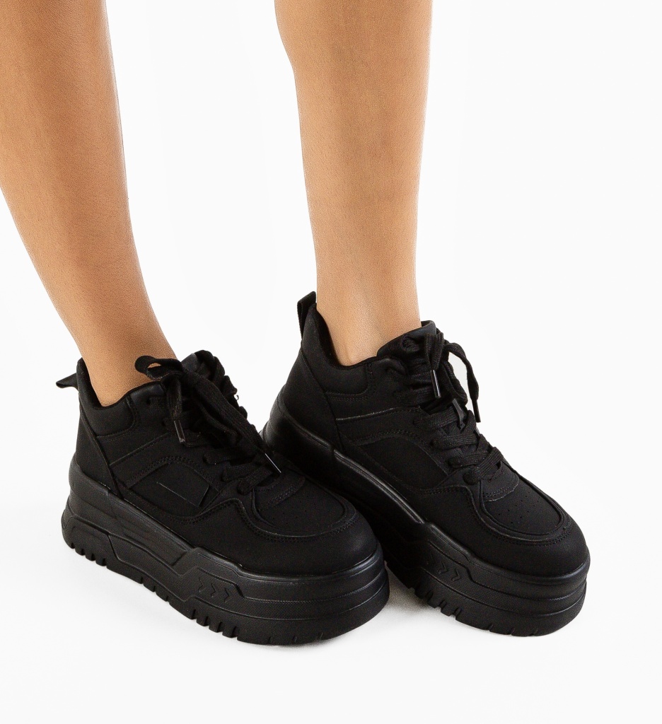 Sneakers Dama Kiyter Negri – Confort & Stil - imagine 2