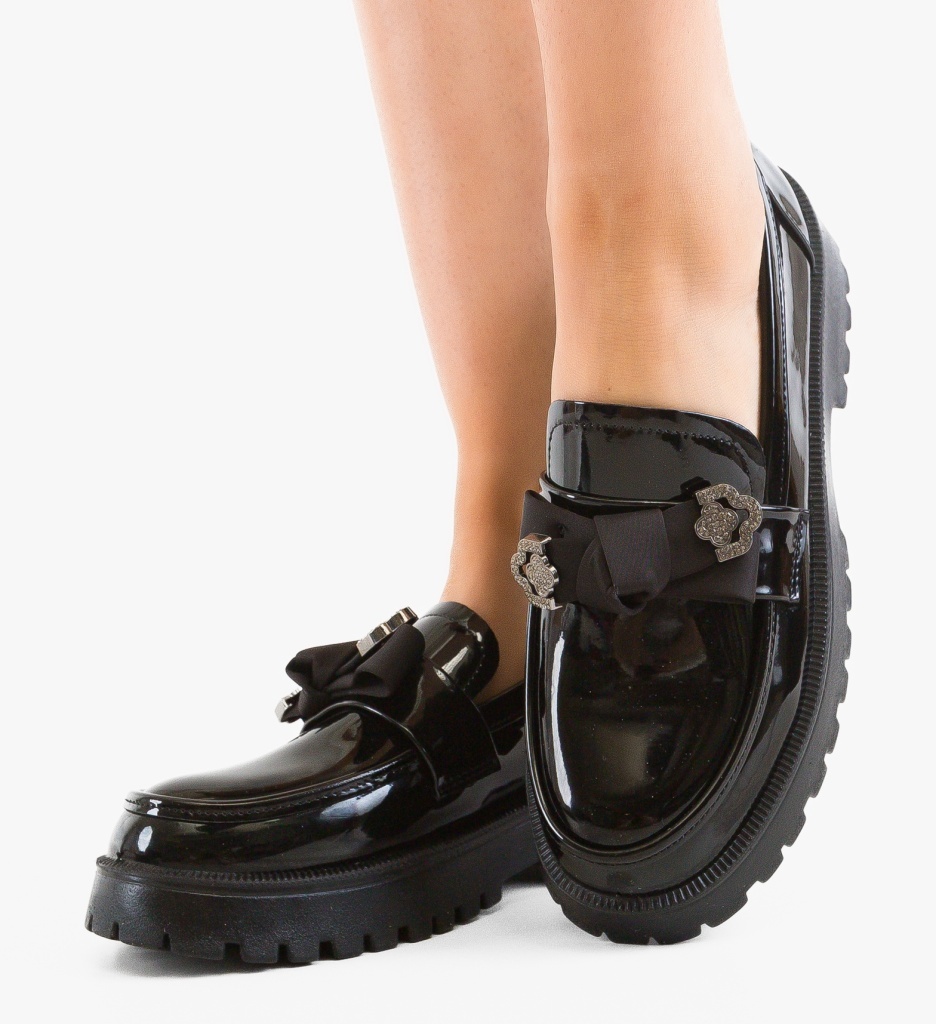 Pantofi Casual Dama Vrerru Negri – Confort & Stil - imagine 2