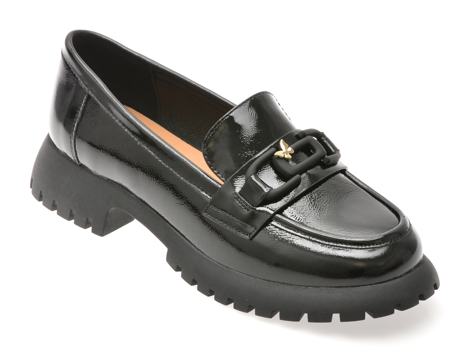 Mocasini GRYXX Negri din Piele Lacuită