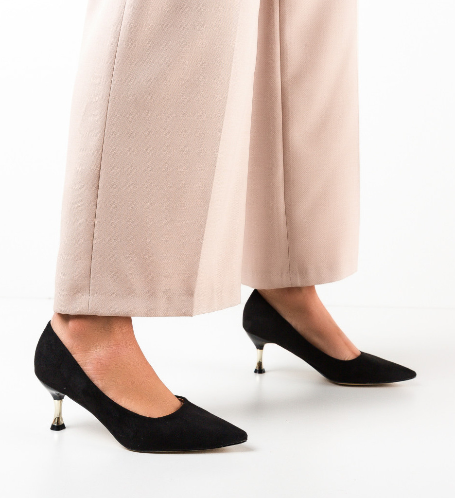Pantofi cu Toc Trois Negri 2 - Eleganță Asigurată - imagine 3
