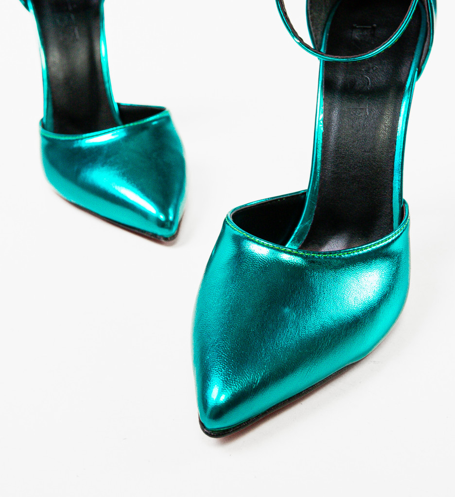 Pantofi Toc Kane Verzi - Eleganță Asigurată - imagine 4