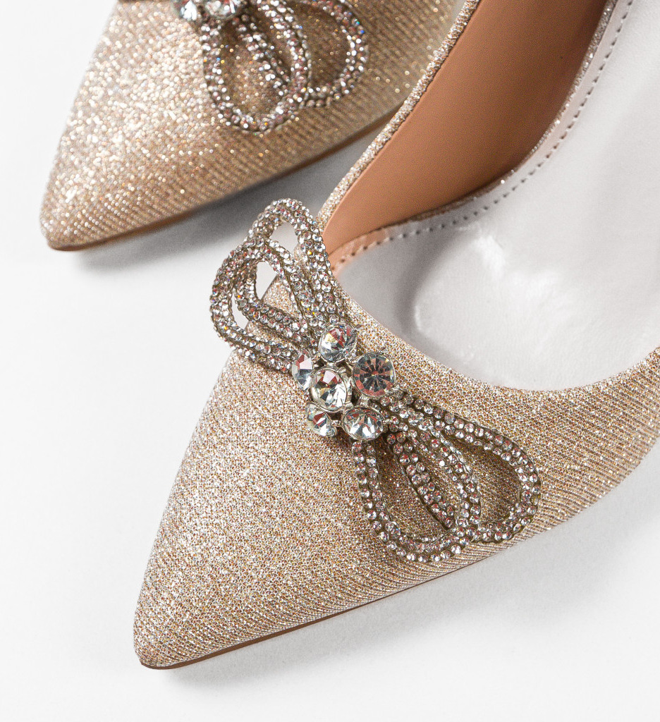Pantofi Toc Aurii Sojak: Eleganță Garantată - imagine 6