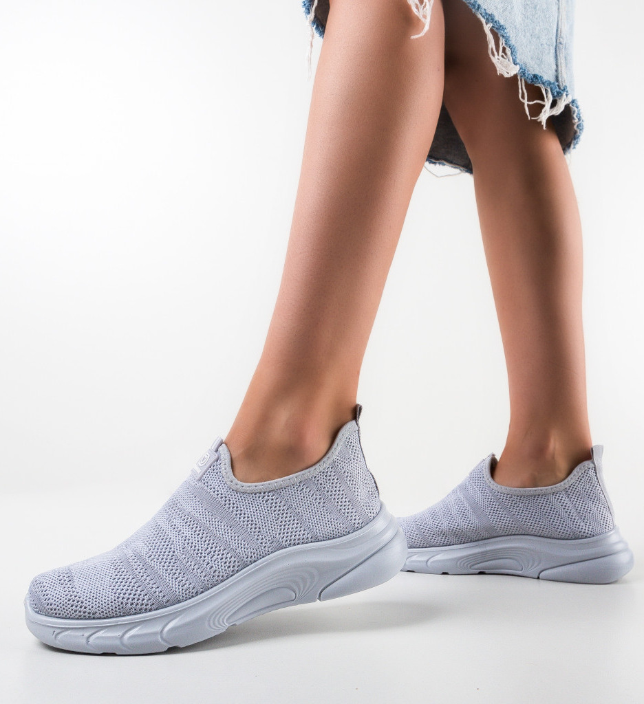 Sneakers Dama Teaha Gri - Confort si Stil - imagine 5
