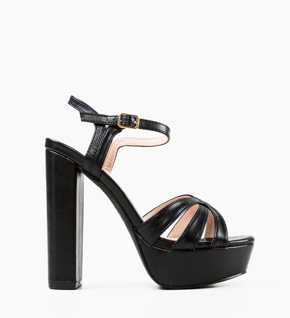 Sandale Toc Mumbi Negre - Eleganță Maximă - imagine 7