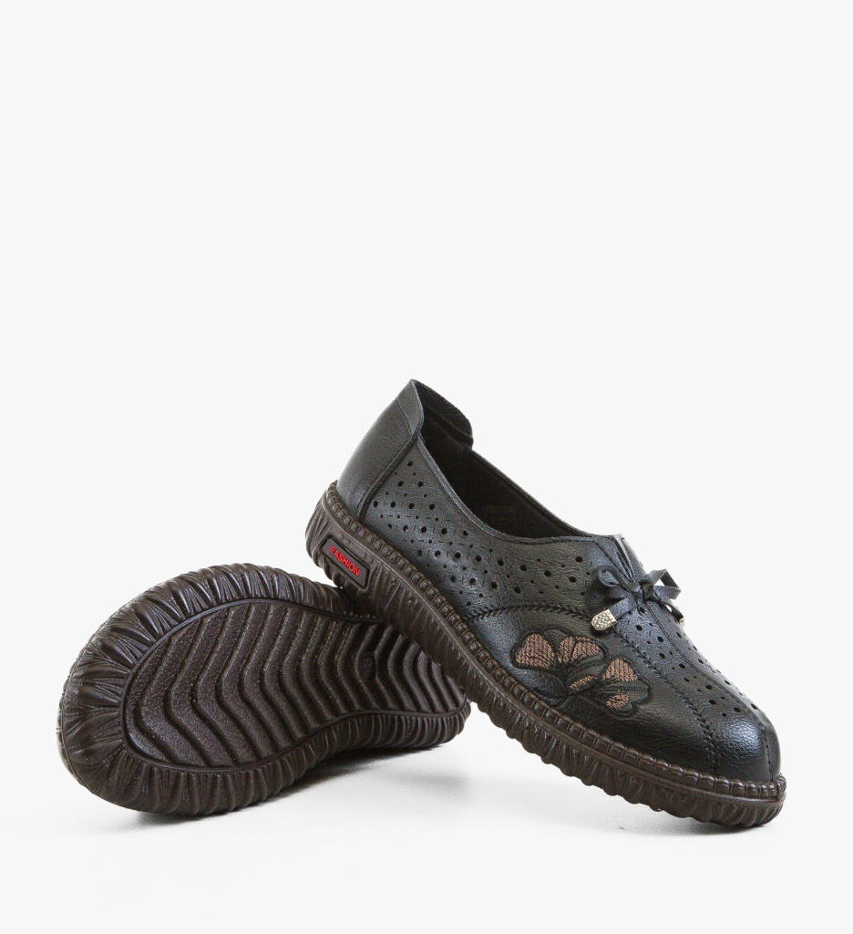 Pantofi Casual Leriu Negri – Eleganță și Confort - imagine 5