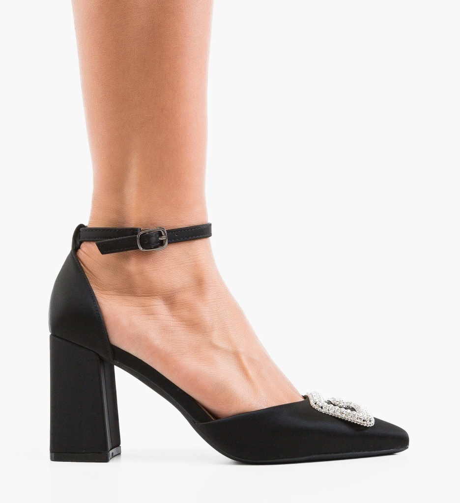 Pantofi cu toc Gimi Negri Eleganți - imagine 6