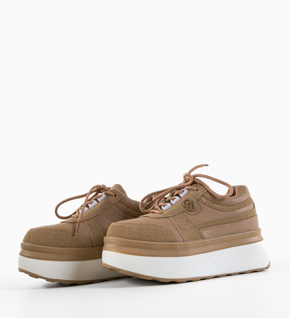 Sneakers Dystrilor Bej 2 - Confort și Stil - imagine 6