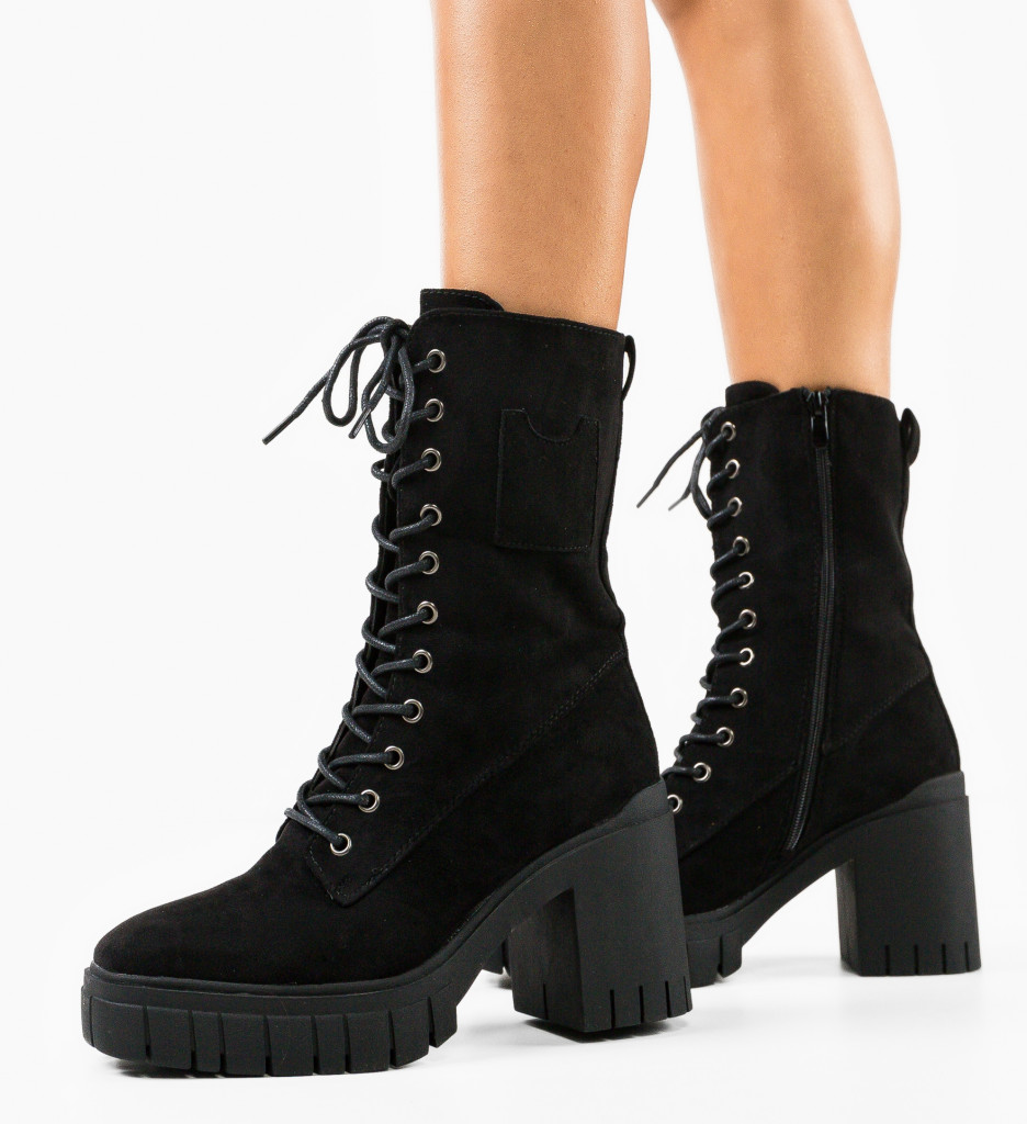 Botine Jamal Negre - Eleganță și Confort - imagine 4