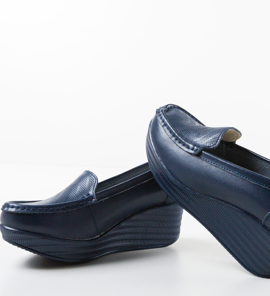 Pantofi Casual Ely Bleumarin - Confort și Stil - imagine 7