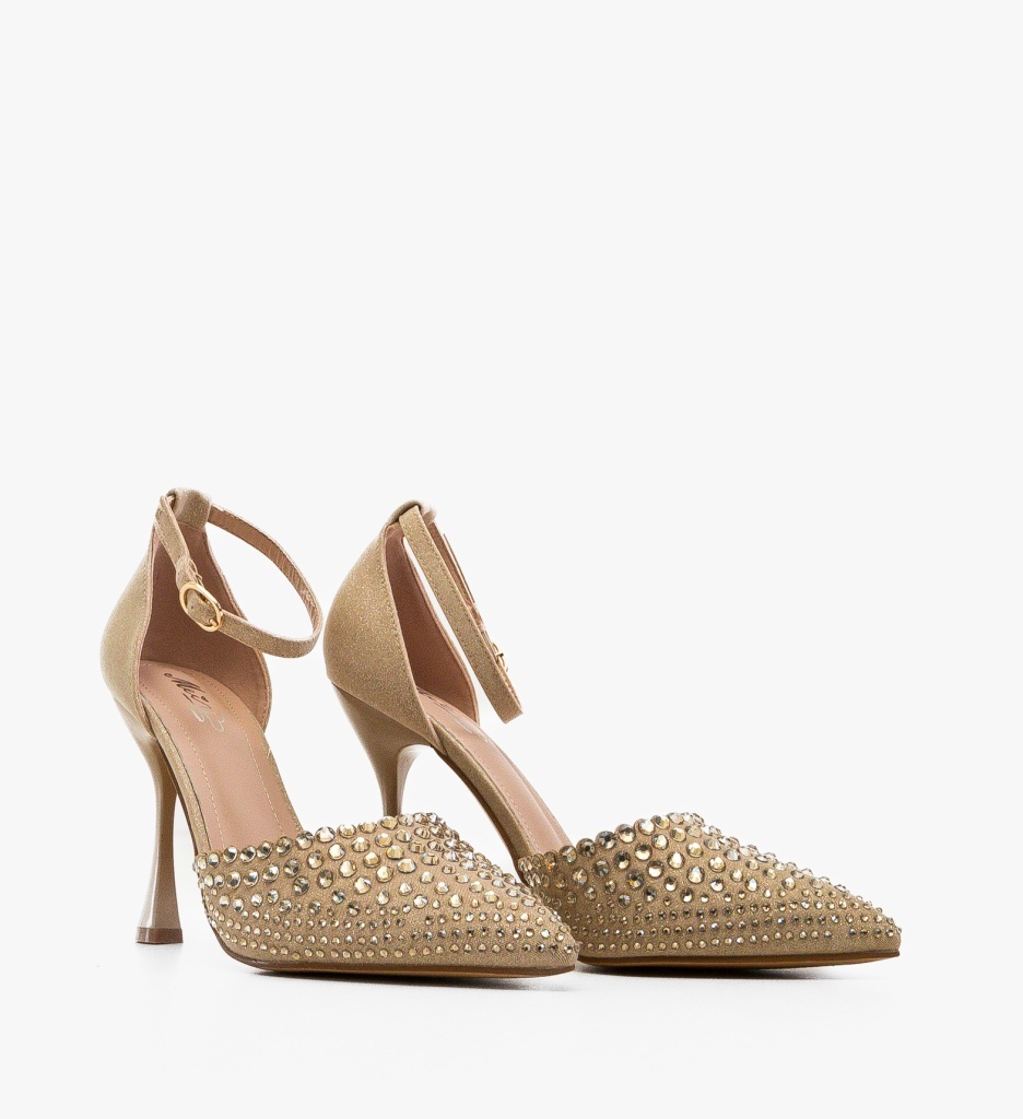 Pantofi Dama Ammele Aurii Eleganți - imagine 7