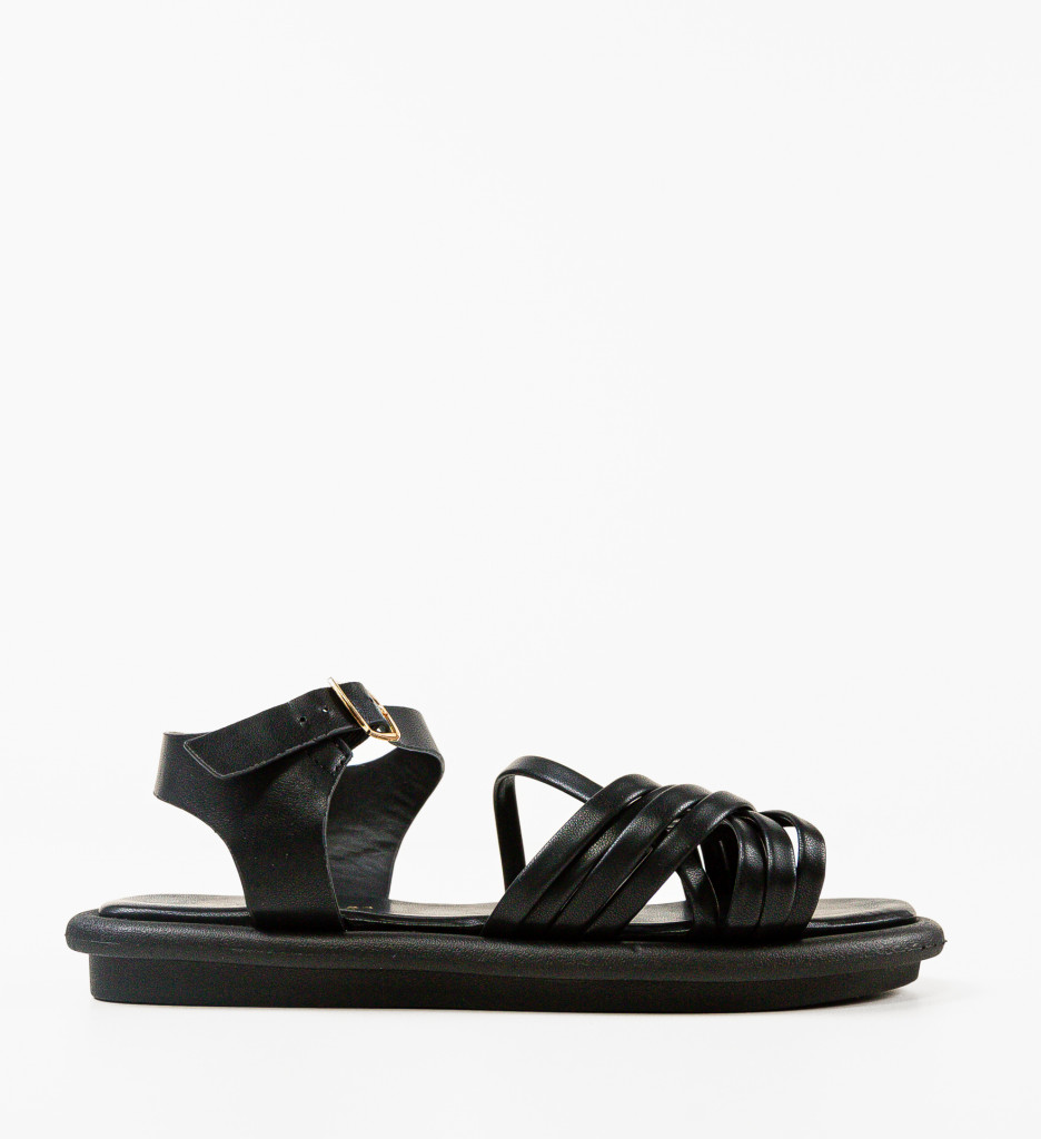 Sandale Dama Cinnamon Negre - Eleganță și Confort - imagine 4