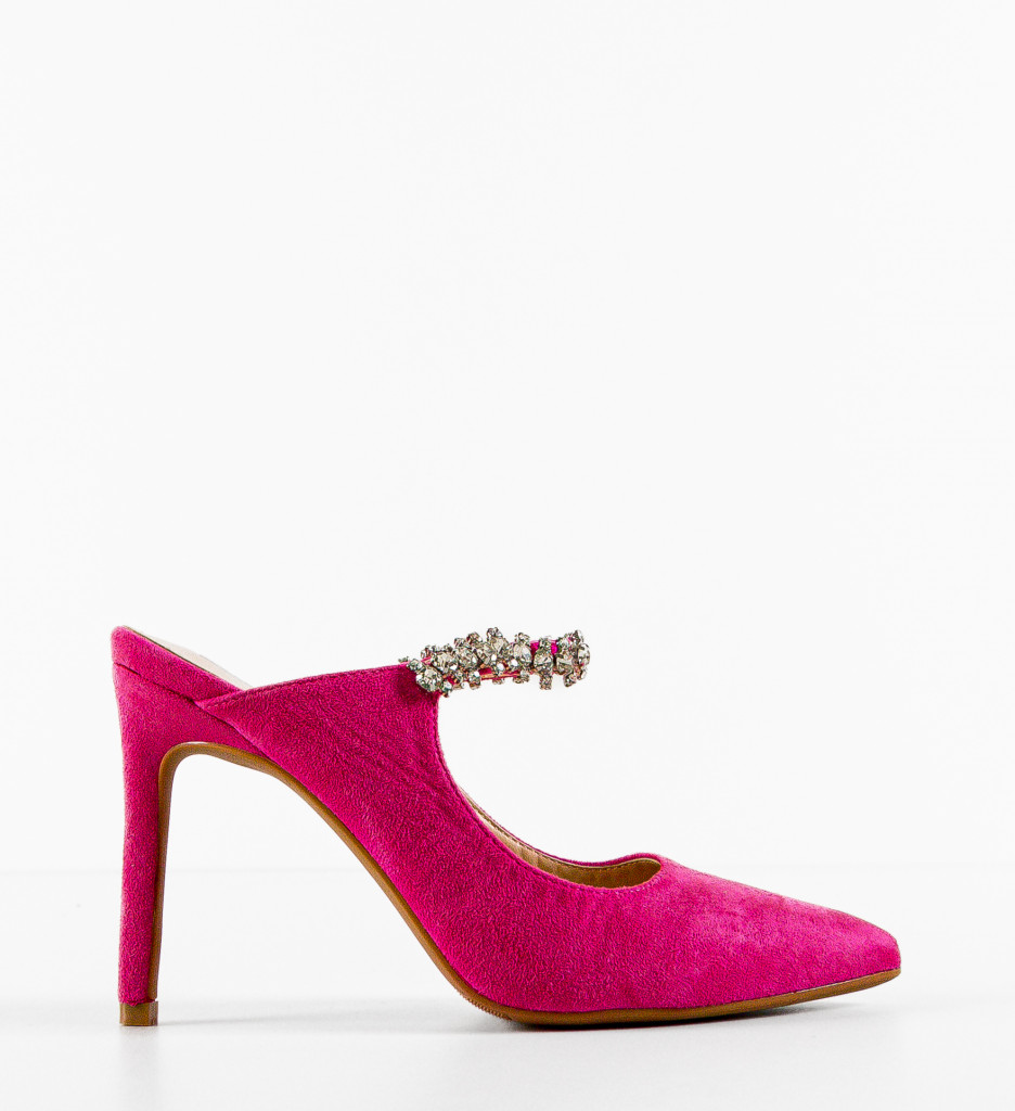 Pantofi dama Anat Fuchsia cu toc elegant - imagine 5