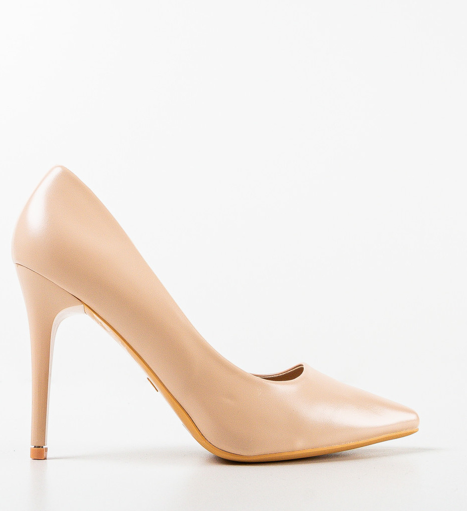 Pantofi cu toc Karam Bej - Eleganță și Confort - imagine 4