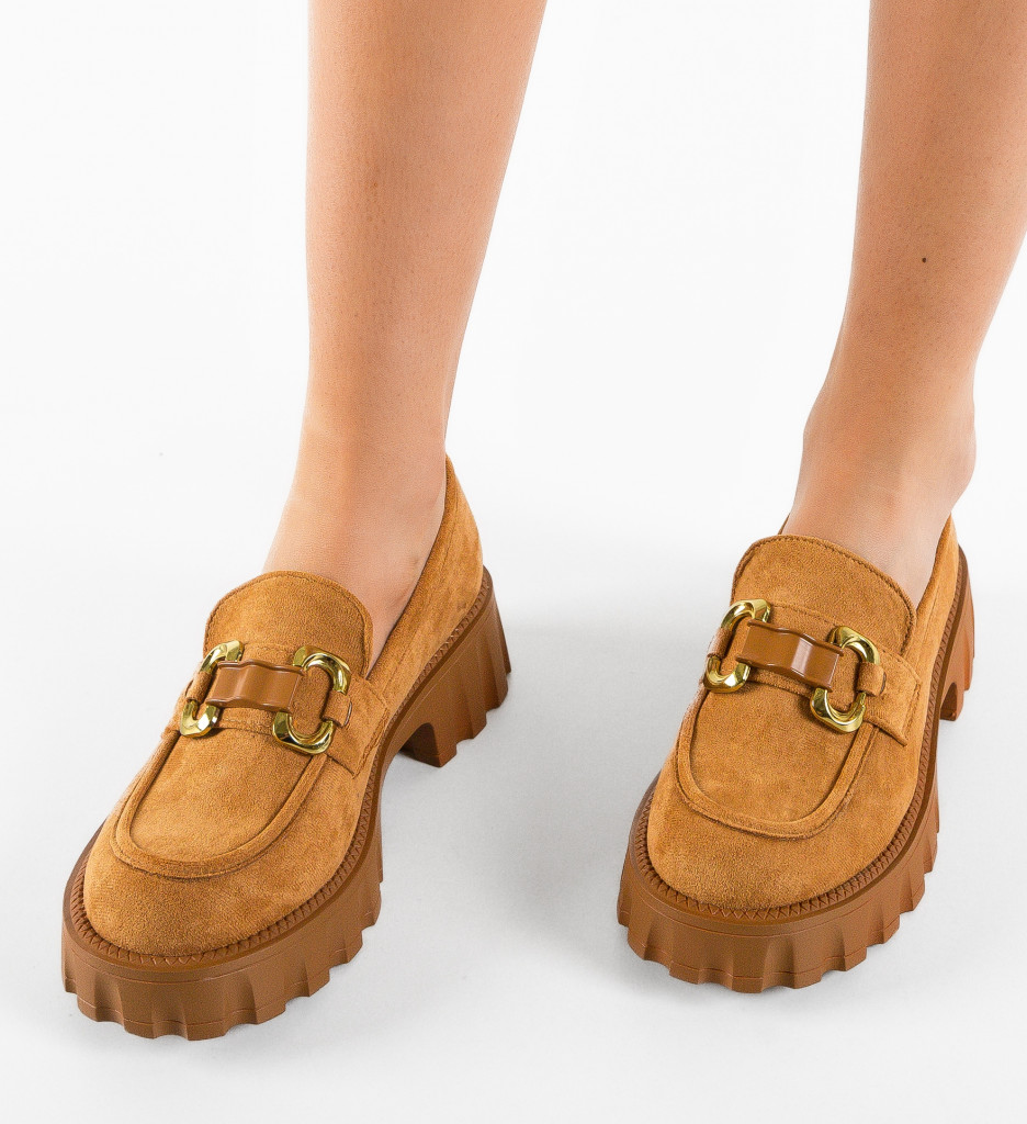 Pantofi Casual Gully Camel - Confort și Stil - imagine 2