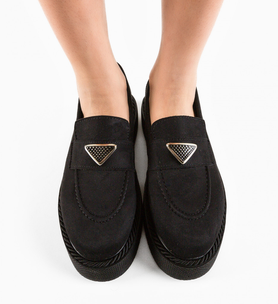 Pantofi Casual Krikri Negri - Confort și Stil Zilnic - imagine 4