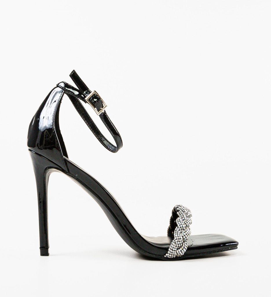 Sandale cu Toc Pinho Negre | Eleganță și Stil - imagine 5